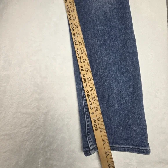 Hudson Blake Slim Straight Mens 32 Blue Jeans NM275ZZKT BNGB Stretch Distressed - Picture 4 of 10